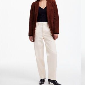 Madewell Cream Wide Leg Jeans